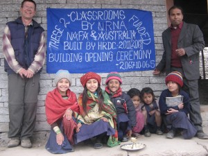 Rod, children & teacher, bishnu