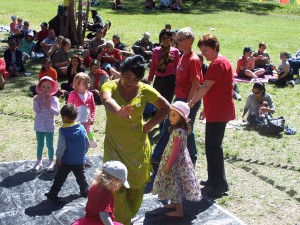 children dancing